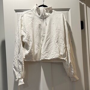 lululemon athletica Cream Quarter-Zip Sweater